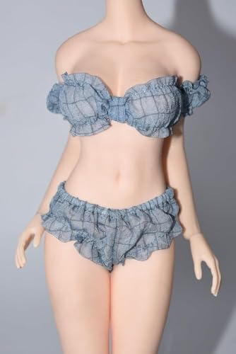 ASEDRFY 1/6 Maßstab weibliche Soldatenfigur, Kleidung, Unterwäsche, Badeanzug für 30,5 cm bewegliche Puppe, Miniaturen, Zubehör, Puppe (braun) von ASEDRFY
