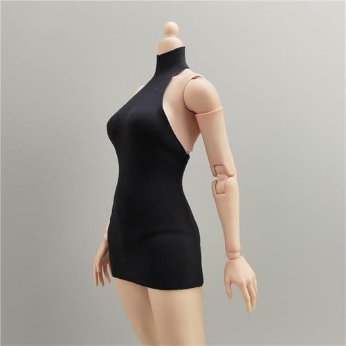 ASEDRFY 1/6 Maßstab weibliche Soldatenfigur, Kleidung, ärmellos, hoher Halsausschnitt, für 30,5 cm bewegliche Puppe, Miniaturen, Zubehör, Puppe (grün) von ASEDRFY