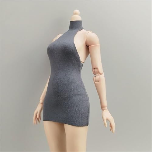 ASEDRFY 1/6 Maßstab weibliche Soldatenfigur, Kleidung, ärmellos, hoher Halsausschnitt, für 30,5 cm bewegliche Puppe, Miniaturen, Zubehör, Puppe (grün) von ASEDRFY