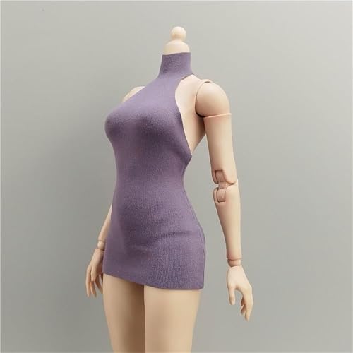 ASEDRFY 1/6 Maßstab weibliche Soldatenfigur, Kleidung, ärmellos, hoher Halsausschnitt, für 30,5 cm bewegliche Puppe, Miniaturen, Zubehör, Puppe (grün) von ASEDRFY