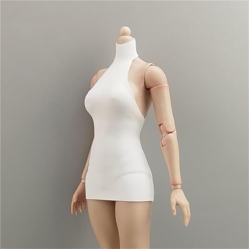 ASEDRFY 1/6 Maßstab weibliche Soldatenfigur, Kleidung, ärmellos, hoher Halsausschnitt, für 30,5 cm bewegliche Puppe, Miniaturen, Zubehör, Puppe (grün) von ASEDRFY