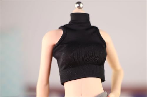 ASEDRFY 1/6 Maßstab weibliche Soldatenfigur, Kleidung, eng anliegendes T-Shirt für 30,5 cm bewegliche Puppe, Miniaturen, Zubehör, Puppe (rot) von ASEDRFY