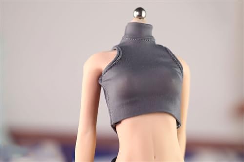 ASEDRFY 1/6 Maßstab weibliche Soldatenfigur, Kleidung, eng anliegendes T-Shirt für 30,5 cm bewegliche Puppe, Miniaturen, Zubehör, Puppe (rot) von ASEDRFY