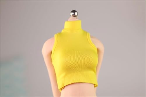 ASEDRFY 1/6 Maßstab weibliche Soldatenfigur, Kleidung, eng anliegendes T-Shirt für 30,5 cm bewegliche Puppe, Miniaturen, Zubehör, Puppe (rot) von ASEDRFY