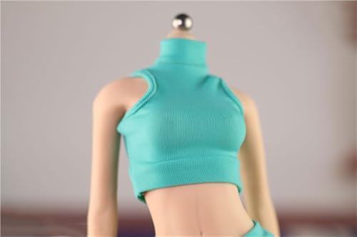 ASEDRFY 1/6 Maßstab weibliche Soldatenfigur, Kleidung, eng anliegendes T-Shirt für 30,5 cm bewegliche Puppe, Miniaturen, Zubehör, Puppe (rot) von ASEDRFY