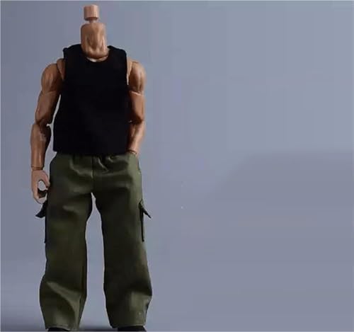 ASEDRFY 1:12 Maßstab männliche Soldatenfigur, Puppe, Rundhalsausschnitt, Hemd, gerade Cargohose, Kleidung für 15,2 cm große Actionfigur, Kleidung Puppe ASEDRFY 1:12 Maßstab männliche Soldatenfigur, Puppe, Rundhalsausschnitt, Hemd, gerade Cargohose, Kleidung für 15,2 cm große Actionfigur, Kleidung Puppe von ASEDRFY