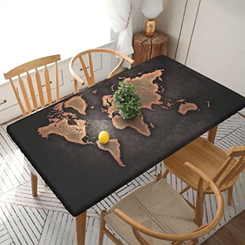 ASEELO 152 x 76 cm Tischdecke Rost Weltkarte Druck Dekorative Tischdecke Abwischbare Tischdecke für Esstisch und Indoor Outdoor ASEELO 152 x 76 cm Tischdecke Rost Weltkarte Druck Dekorative Tischdecke Abwischbare Tischdecke für Esstisch und Indoor Outdoor von ASEELO