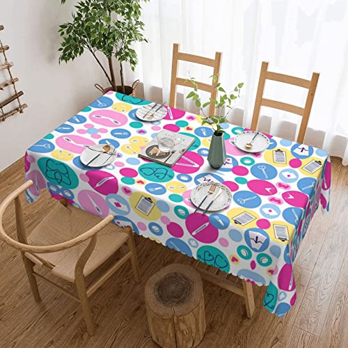 ASEELO 183 x 137 cm Tischdecke Niedlich Krankenschwester Druck Dekorative Tischdecke Abwischbare Tischdecke für Esstisch und Indoor Outdoor ASEELO 183 x 137 cm Tischdecke Niedlich Krankenschwester Druck Dekorative Tischdecke Abwischbare Tischdecke für Esstisch und Indoor Outdoor von ASEELO