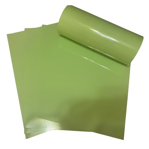 ASENME 250 Gramm Karton mit Spiegeleffekt - Metallischer Karton (Pastellgrün, A4 / 20 Einheiten) von ASENME