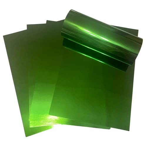 ASENME A4-Metallickarten, Spiegeleffekt, 250 Gramm Metallischer Karton (Grün, A4 / 10 Einheiten) von ASENME