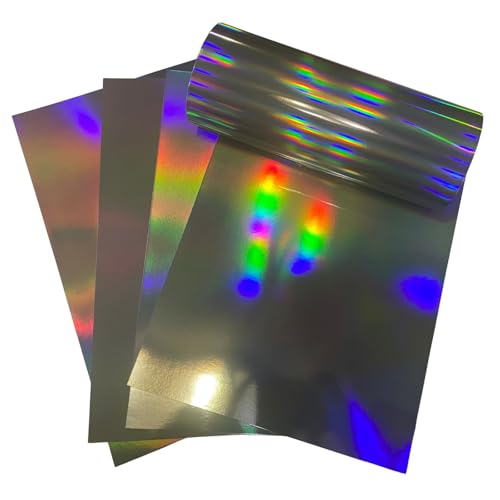 ASENME Holografische A3-Karten – 8 Einheiten – 250 Gramm Farbkarton A3-Karton (Silber mit Glitzer, A3 / 8 Einheiten) von ASENME