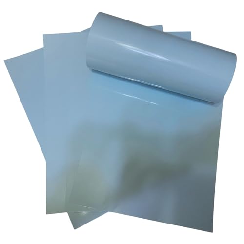 ASENME Packung mit Spiegeleffektkarten im A4-Format - Metallischer Karton (Pastellblau, A4 / 20 Einheiten) von ASENME