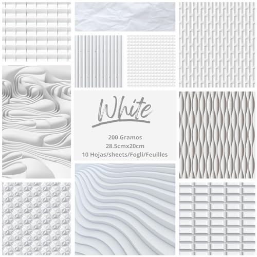 ASENME Sammelalbum, 10 einseitig Papier (Weiß, 10 Einheiten) von ASENME