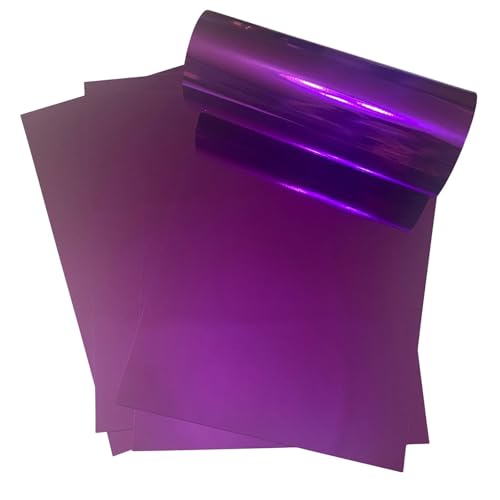 ASENME Set aus Metallkarton, 20 A4-Blätter – 250 Gramm Metallischer Karton (Lila, A4 / 20 Einheiten) von ASENME