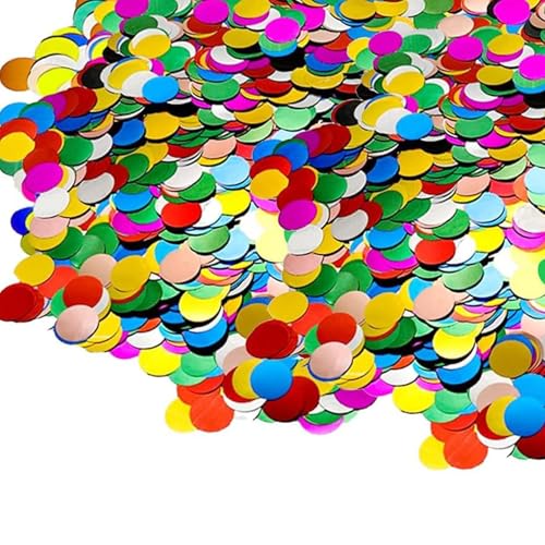 50g Konfetti Runde 1.5cm Glitzer Groß Faschingsdeko Tischdeko Party Streudeko für Geburtstag Hochzeit Karnevalsdeko Silvester 50g Konfetti Runde 1.5cm Glitzer Groß Faschingsdeko Tischdeko Party Streudeko für Geburtstag Hochzeit Karnevalsdeko Silvester von ASFWAGQ