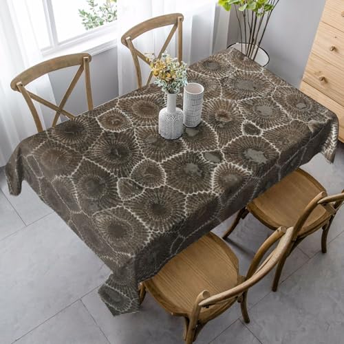 ASFgda Rechteckige Petoskey-Tischdecke mit Steindruck, knitterfrei, waschbar, für Essen/Party/Buffet/Hochzeit, 89 x 140 cm ASFgda Rechteckige Petoskey-Tischdecke mit Steindruck, knitterfrei, waschbar, für Essen/Party/Buffet/Hochzeit, 89 x 140 cm von ASFgda