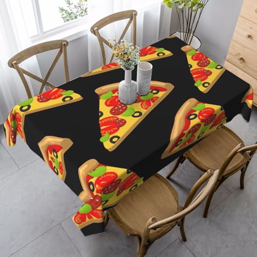 ASFgda Rechteckige Tischdecke mit Pizza-Druck, knitterfrei, waschbar, für Essen, Party, Buffet, Hochzeit, 89 x 140 cm ASFgda Rechteckige Tischdecke mit Pizza-Druck, knitterfrei, waschbar, für Essen, Party, Buffet, Hochzeit, 89 x 140 cm von ASFgda