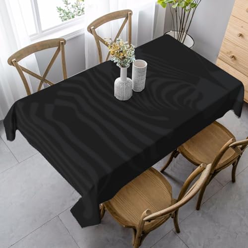 ASFgda Rechteckige Tischdecke mit Zebramuster, 89,9 x 140,9 cm, knitterfrei, waschbar, Tischdecke für Essen/Party/Buffet/Hochzeit von ASFgda