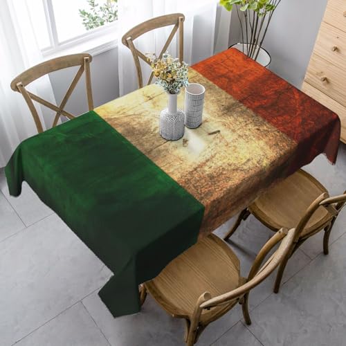 ASFgda Rechteckige Tischdecke mit irischer Flagge, 89 x 140 cm, knitterfrei, waschbar, Tischdecke für Essen/Party/Buffet/Hochzeit ASFgda Rechteckige Tischdecke mit irischer Flagge, 89 x 140 cm, knitterfrei, waschbar, Tischdecke für Essen/Party/Buffet/Hochzeit von ASFgda