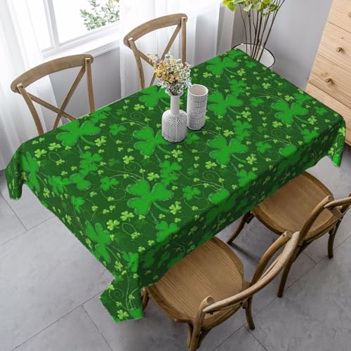 ASFgda Rechteckiger Hintergrund St. Patrick's Day Tischdecke mit Glitzer-Druck, 89 x 140 cm, knitterfrei, waschbar, Tischdecke für Essen/Party/Buffet/Hochzeit ASFgda Rechteckiger Hintergrund St. Patrick's Day Tischdecke mit Glitzer-Druck, 89 x 140 cm, knitterfrei, waschbar, Tischdecke für Essen/Party/Buffet/Hochzeit von ASFgda