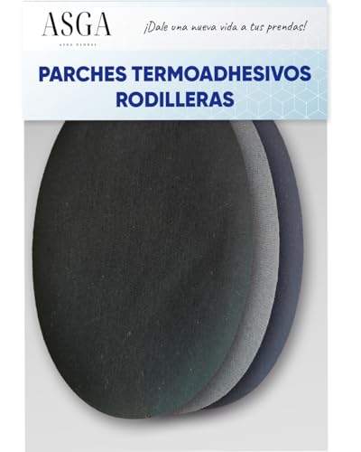 6 Knieschoner für Hosen, schwarz, grau und marineblau, Flicken zum Aufbügeln für Trainingsanzug für Kinder, zum Aufbügeln, Knee Patches, Klebepflaster 6 Knieschoner für Hosen, schwarz, grau und marineblau, Flicken zum Aufbügeln für Trainingsanzug für Kinder, zum Aufbügeln, Knee Patches, Klebepflaster von ASGA GLOBAL