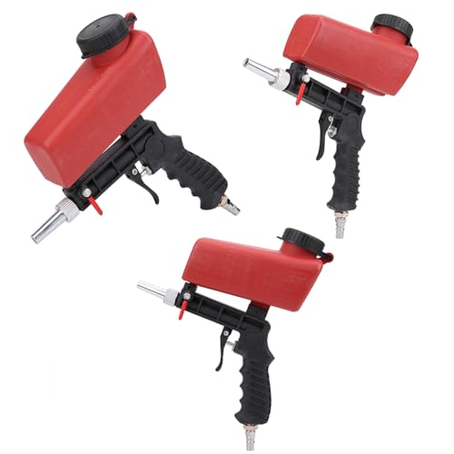 90PSI SandBlaster Gun Kit, Handgehaltene Schwerkraft-Sandblasterpistole Zum Entfernen von Farbe, Flecken, Rost, Schmutz auf Oberflächen, Pneumatische Sandstrahlpistole mit 2 90PSI SandBlaster Gun Kit, Handgehaltene Schwerkraft-Sandblasterpistole Zum Entfernen von Farbe, Flecken, Rost, Schmutz auf Oberflächen, Pneumatische Sandstrahlpistole mit 2 von ASHATA