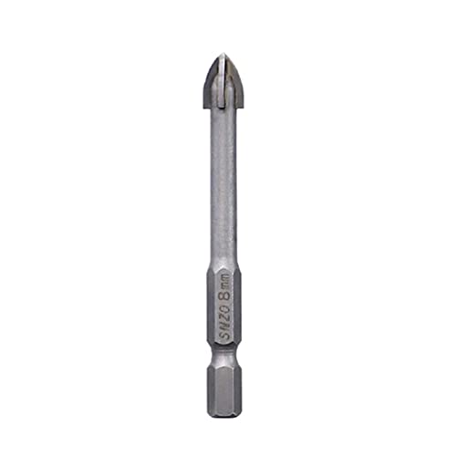 ASHLUYAK Glasbohrer, multifunktional, für Dreiecksbohrer, Fliesenbohrer für Fliesen, Ziegel, ABS und Holz, 4/6/8/10/12 mm, effizientes Bohrwerkzeug von ASHLUYAK