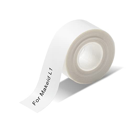 Kompatibel Mit MakeID L1 Gewidmet Etiketten Selbstklebend - 15mm Wasserdicht Anpassen Klebeetiketten - Geeignet für PRT Qutie/Makeid L1 - Drucken Sie Barcode, Name, Datum, Preis usw - 4M Lang/Rolle von ASHYLE