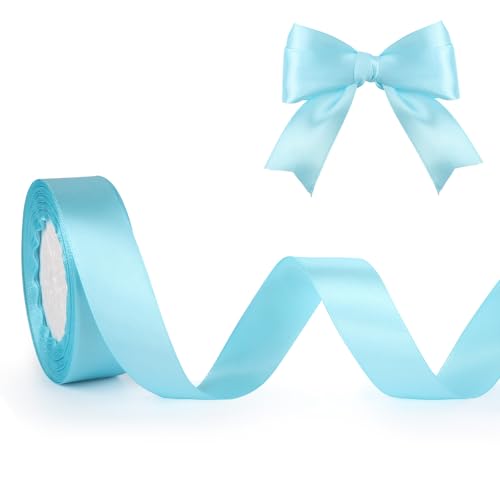 Geschenkband Blau, 25mm x 22m Schleifenband für Hochzeit, Geburtstagsgeschenk, Festival Dekoration, Satinband Breit Seidenband für DIY-Projekte, Zimmer, Bankett, Weihnachts Dekoration, Deko Band Geschenkband Blau, 25mm x 22m Schleifenband für Hochzeit, Geburtstagsgeschenk, Festival Dekoration, Satinband Breit Seidenband für DIY-Projekte, Zimmer, Bankett, Weihnachts Dekoration, Deko Band von ASHYLE