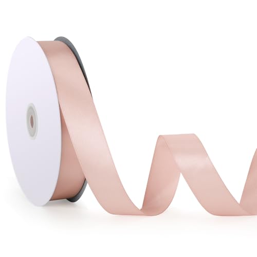 Geschenkband Champagner Pink, 25mm x 92m Schleifenband für Hochzeit, Geburtstagsgeschenk, Festival Dekoration, Satinband Breit Seidenband für DIY-Projekte, Zimmer, Bankett, Weihnachts Dekoration Geschenkband Champagner Pink, 25mm x 92m Schleifenband für Hochzeit, Geburtstagsgeschenk, Festival Dekoration, Satinband Breit Seidenband für DIY-Projekte, Zimmer, Bankett, Weihnachts Dekoration von ASHYLE