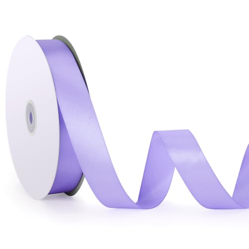 Geschenkband Lavendel, 25mm x 92m Schleifenband für Hochzeit, Geburtstagsgeschenk, Festival Dekoration, Satinband Breit Seidenband für DIY-Projekte, Zimmer, Bankett, Weihnachts Dekoration, Deko Band Geschenkband Lavendel, 25mm x 92m Schleifenband für Hochzeit, Geburtstagsgeschenk, Festival Dekoration, Satinband Breit Seidenband für DIY-Projekte, Zimmer, Bankett, Weihnachts Dekoration, Deko Band von ASHYLE