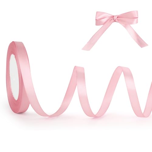 Geschenkband Rosa, 10mm x 22m Schleifenband für Hochzeit, Geburtstagsgeschenk, Festival Dekoration, Satinband Breit Seidenband für DIY-Projekte, Zimmer, Bankett, Weihnachts Dekoration, Deko Band Geschenkband Rosa, 10mm x 22m Schleifenband für Hochzeit, Geburtstagsgeschenk, Festival Dekoration, Satinband Breit Seidenband für DIY-Projekte, Zimmer, Bankett, Weihnachts Dekoration, Deko Band von ASHYLE