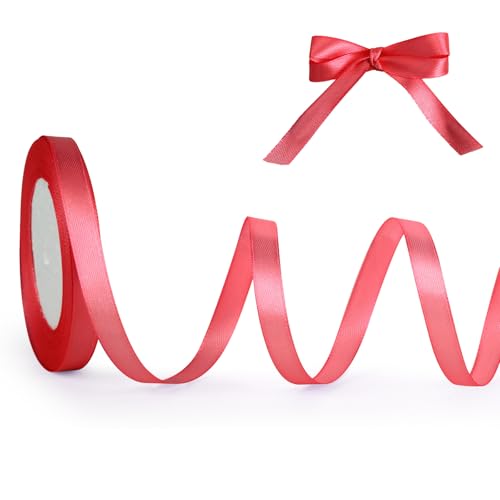 Geschenkband Rot, 10mm x 22m Schleifenband für Hochzeit, Geburtstagsgeschenk, Festival Dekoration, Satinband Breit Seidenband für DIY-Projekte, Zimmer, Bankett, Weihnachts Dekoration, Deko Band Geschenkband Rot, 10mm x 22m Schleifenband für Hochzeit, Geburtstagsgeschenk, Festival Dekoration, Satinband Breit Seidenband für DIY-Projekte, Zimmer, Bankett, Weihnachts Dekoration, Deko Band von ASHYLE