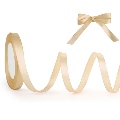 Geschenkband Gold, 10mm x 22m Schleifenband für Hochzeit, Geburtstagsgeschenk, Festival Dekoration, Satinband Breit Seidenband für DIY-Projekte, Zimmer, Bankett, Weihnachts Dekoration, Deko Band Geschenkband Gold, 10mm x 22m Schleifenband für Hochzeit, Geburtstagsgeschenk, Festival Dekoration, Satinband Breit Seidenband für DIY-Projekte, Zimmer, Bankett, Weihnachts Dekoration, Deko Band von ASHYLE