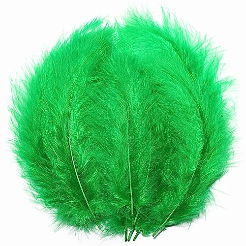 100 Stück flauschige Truthahn-Marabu-Federn, 10,2–15,2 cm, für Bastelarbeiten, Traumfänger, Mardi Green025, Maskerade, Party-Dekoration, natürliche, flauschige Truthahn-Marabu-Federn 100 Stück flauschige Truthahn-Marabu-Federn, 10,2–15,2 cm, für Bastelarbeiten, Traumfänger, Mardi Green025, Maskerade, Party-Dekoration, natürliche, flauschige Truthahn-Marabu-Federn von ASKFNASDKMFN