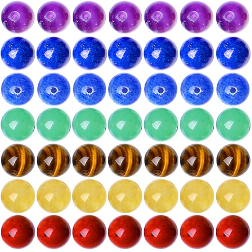 105 Stück 7 Chakra-Steinperlen, 8 mm, natürliche Perlen, rund, lose Edelsteinperlen für Armbänder, Perlen, Kristall, Schmuckherstellung, DIY, Halsketten, Ohrringe, 0,8 cm 105 Stück 7 Chakra-Steinperlen, 8 mm, natürliche Perlen, rund, lose Edelsteinperlen für Armbänder, Perlen, Kristall, Schmuckherstellung, DIY, Halsketten, Ohrringe, 0,8 cm von ASKFNASDKMFN