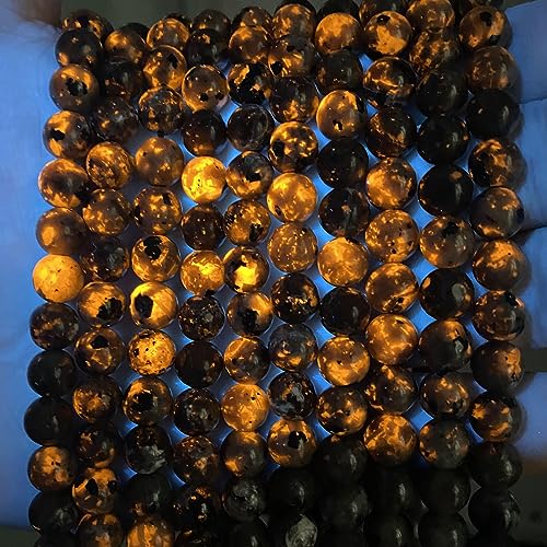 160 Stück 4 mm große Yooperlit-Steinperlen für Schmuckherstellung, DIY-Armbänder, zeigen Flammenfarbe unter der Bestrahlung von UV-Lampen, 2 Stränge 160 Stück 4 mm große Yooperlit-Steinperlen für Schmuckherstellung, DIY-Armbänder, zeigen Flammenfarbe unter der Bestrahlung von UV-Lampen, 2 Stränge von ASKFNASDKMFN