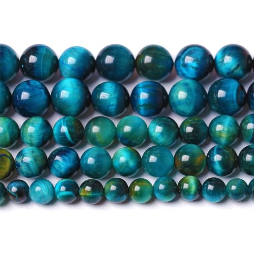 6 mm, 60 Stück blaue Tigeraugen-Steinperlen, natürliche Kristall-Abstandshalter, lose Perlen für Schmuckherstellung, DIY-Armband, Halbedelstein, 1 Strang, 38,1 cm 6 mm, 60 Stück blaue Tigeraugen-Steinperlen, natürliche Kristall-Abstandshalter, lose Perlen für Schmuckherstellung, DIY-Armband, Halbedelstein, 1 Strang, 38,1 cm von ASKFNASDKMFN
