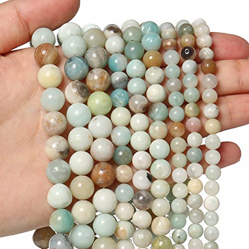 60 Stück 6 mm Natursteinperlen Amazonit-Perlen Kristall Edelstein für Schmuckherstellung, DIY Armband Halskette 60 Stück 6 mm Natursteinperlen Amazonit-Perlen Kristall Edelstein für Schmuckherstellung, DIY Armband Halskette von ASKFNASDKMFN