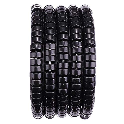 Abstandshalter aus natürlichem schwarzem Onyx, lose Halbedelsteine für Perlenarbeiten, Schmuckherstellung, 6 mm x 3 mm, 38 cm Abstandshalter aus natürlichem schwarzem Onyx, lose Halbedelsteine für Perlenarbeiten, Schmuckherstellung, 6 mm x 3 mm, 38 cm von ASKFNASDKMFN