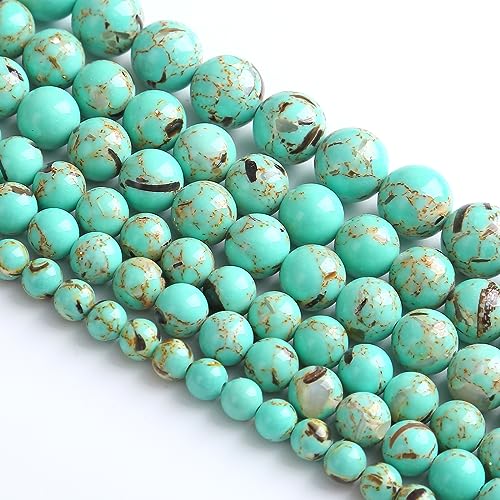 Abstandshalter für Schmuckherstellung, Armband, Halskette, Blau, Türkis, 10 mm, 38 Stück Abstandshalter für Schmuckherstellung, Armband, Halskette, Blau, Türkis, 10 mm, 38 Stück von ASKFNASDKMFN