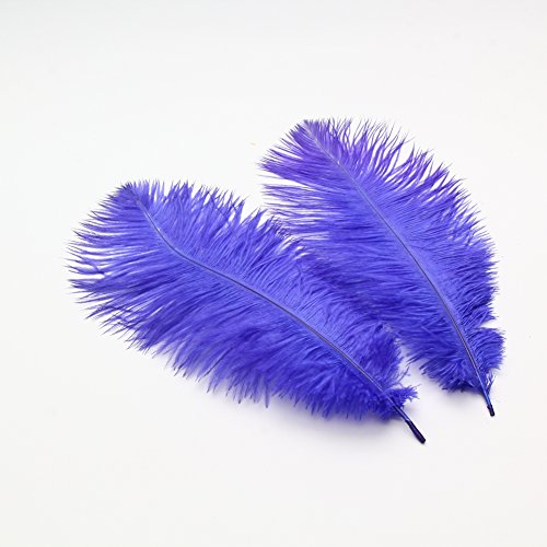 Federn, Federn, für Hochzeit, Tafelaufsatz, Heimdekoration, 35–40 cm, Königsblau, 10 Stück von ASKFNASDKMFN