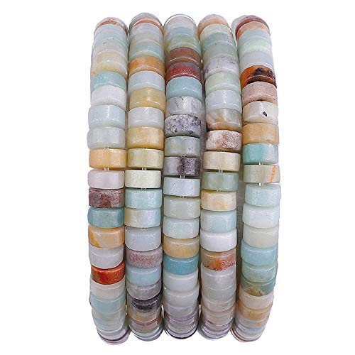 Natürliche Amazonit-Abstandshalter-Perlen, lose Halbedelsteine für Perlenarbeiten, Schmuckherstellung, 6 mm x 3 mm, 38 cm Natürliche Amazonit-Abstandshalter-Perlen, lose Halbedelsteine für Perlenarbeiten, Schmuckherstellung, 6 mm x 3 mm, 38 cm von ASKFNASDKMFN
