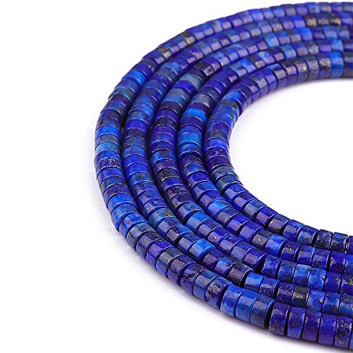 Natürliche Lapislazuli-Abstandshalter-Perlen, lose Halbedelsteine für Perlenarbeiten, Schmuckherstellung, 6 mm x 3 mm, 38 cm Natürliche Lapislazuli-Abstandshalter-Perlen, lose Halbedelsteine für Perlenarbeiten, Schmuckherstellung, 6 mm x 3 mm, 38 cm von ASKFNASDKMFN