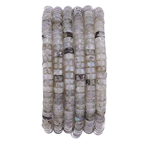 Natürliche Spektrolit-Abstandshalter-Perlen, lose Halbedelsteine für Perlenarbeiten, Schmuckherstellung, 4 mm x 2 mm, 38 cm Natürliche Spektrolit-Abstandshalter-Perlen, lose Halbedelsteine für Perlenarbeiten, Schmuckherstellung, 4 mm x 2 mm, 38 cm von ASKFNASDKMFN