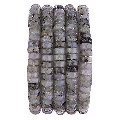 Natürliche Spektrolit-Abstandshalter-Perlen, lose Halbedelsteine für Perlenarbeiten, Schmuckherstellung, 6 mm x 3 mm, 38 cm Natürliche Spektrolit-Abstandshalter-Perlen, lose Halbedelsteine für Perlenarbeiten, Schmuckherstellung, 6 mm x 3 mm, 38 cm von ASKFNASDKMFN