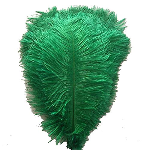 Natürliche Straußenfedern, 30–35 cm, für Zuhause, Hochzeit, Party, Dekoration, Dunkelgrün, 50 Stück Natürliche Straußenfedern, 30–35 cm, für Zuhause, Hochzeit, Party, Dekoration, Dunkelgrün, 50 Stück von ASKFNASDKMFN
