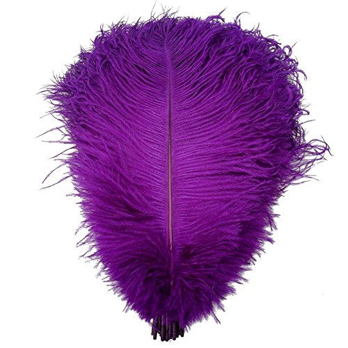 Natürliche Straußenfedern, 30–35 cm, für Zuhause, Hochzeit, Party, Dekoration, Violett, 50 Stück Natürliche Straußenfedern, 30–35 cm, für Zuhause, Hochzeit, Party, Dekoration, Violett, 50 Stück von ASKFNASDKMFN