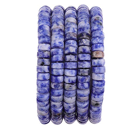 Natürliche blaue Sodalith-Abstandshalter-Perlen, lose Halbedelsteine für Perlenarbeiten, Schmuckherstellung, 6 mm x 3 mm, 38 cm Natürliche blaue Sodalith-Abstandshalter-Perlen, lose Halbedelsteine für Perlenarbeiten, Schmuckherstellung, 6 mm x 3 mm, 38 cm von ASKFNASDKMFN
