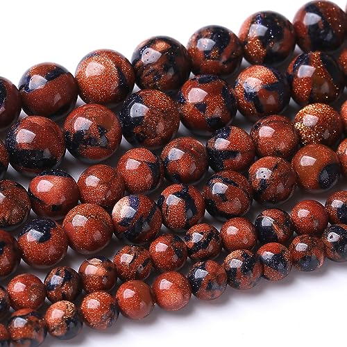 Sandstein-Perlen, Energieheilperlen für selbstgemachte Schmuckherstellung, Armbänder, Halsketten, zur Schmuckherstellung, 38,1 cm, 36 Stück Sandstein-Perlen, Energieheilperlen für selbstgemachte Schmuckherstellung, Armbänder, Halsketten, zur Schmuckherstellung, 38,1 cm, 36 Stück von ASKFNASDKMFN